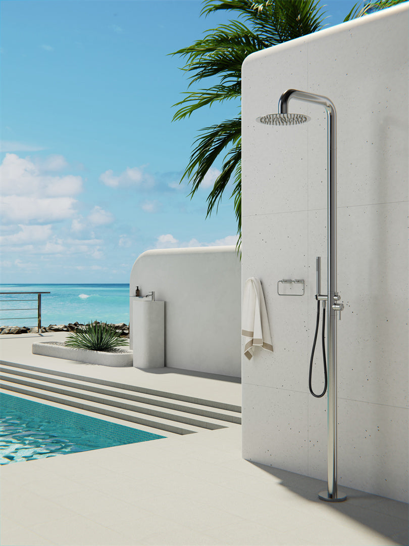 Nero Zen SS316L Outdoor Freestanding Shower Column NR162205a