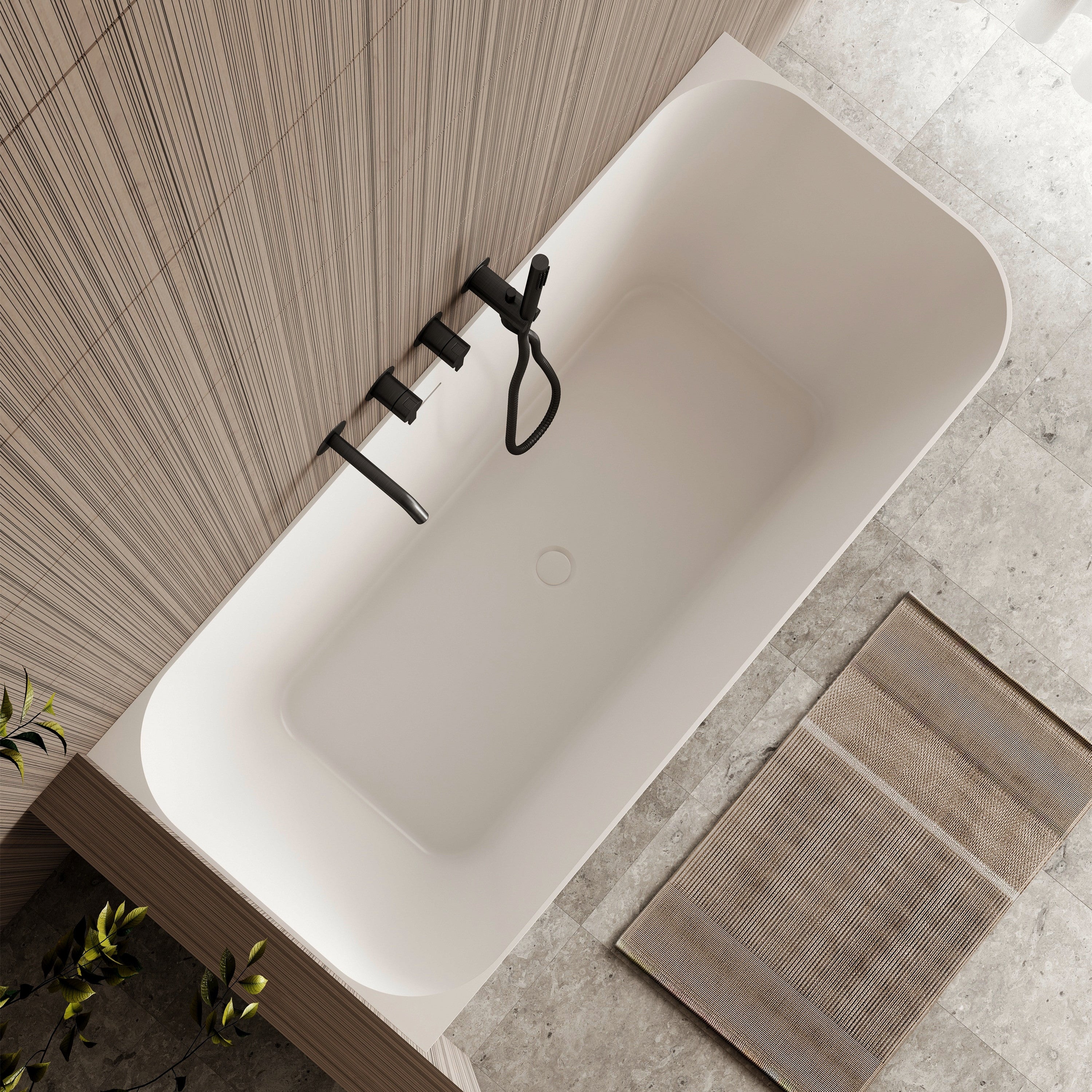 Cassa Design Ashton 1700mm Left Hand Corner Bath Matte White BT-AS1700LHMW