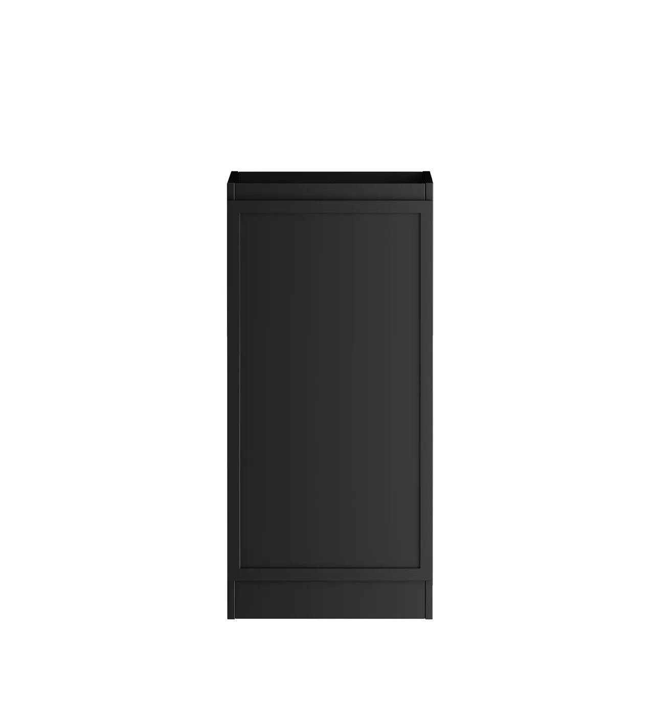 Otti Hampshire Black Base Laundry Cabinet with Stone Top & Sink 1060 x 600 x 900