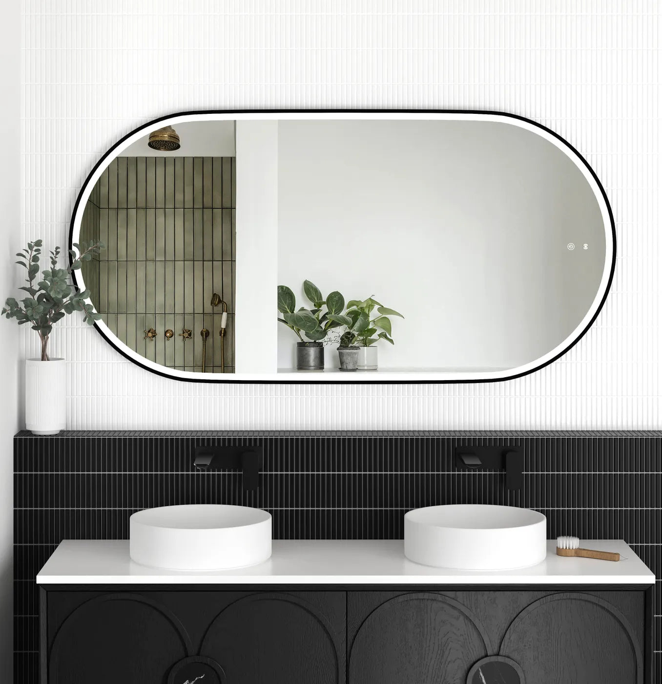 Otti LED Noosa Framed Mirror 1500 x 750mm
