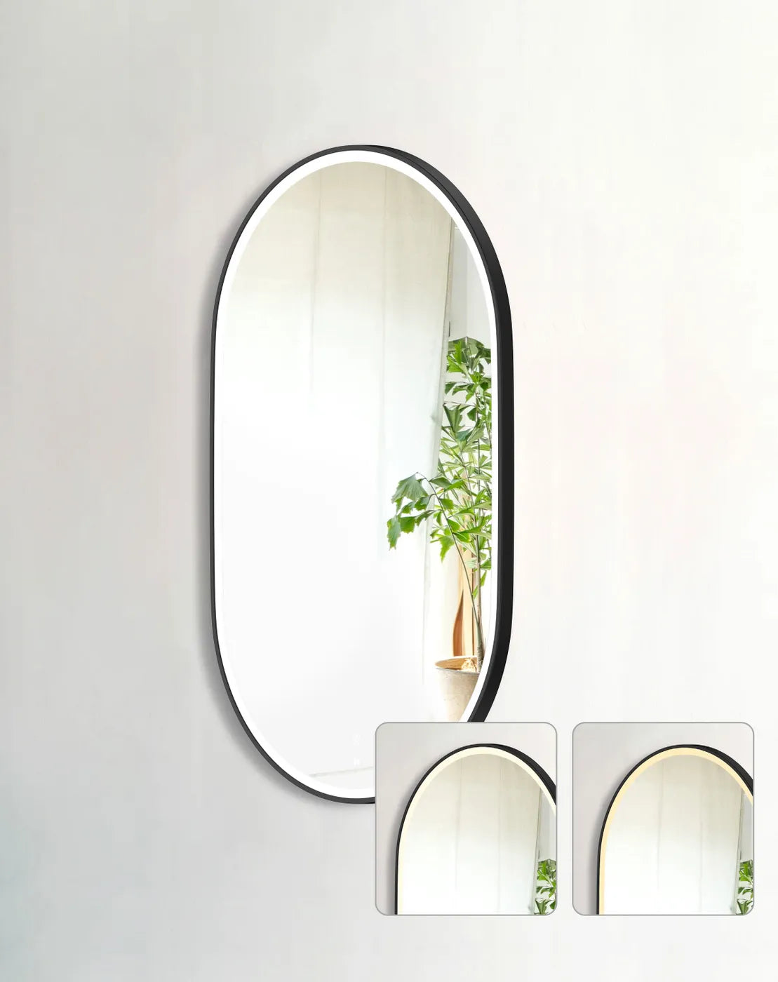 Otti LED Noosa Framed Mirror 1200 x 750mm