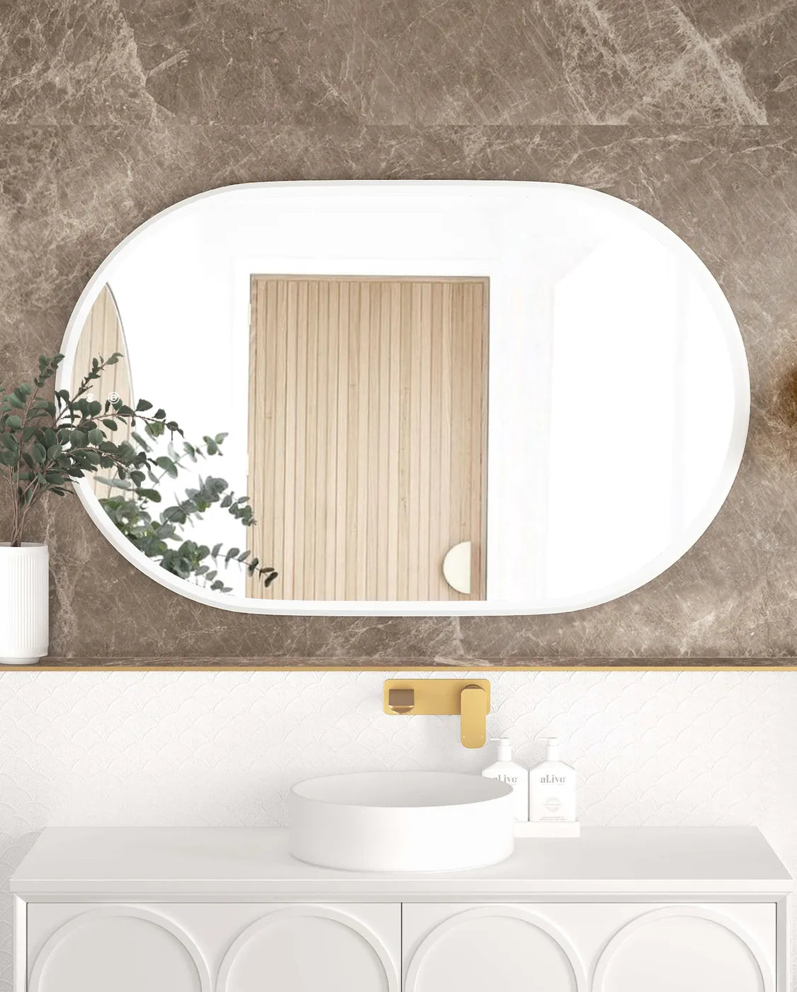 Otti LED Noosa Framed Mirror 1200 x 750mm