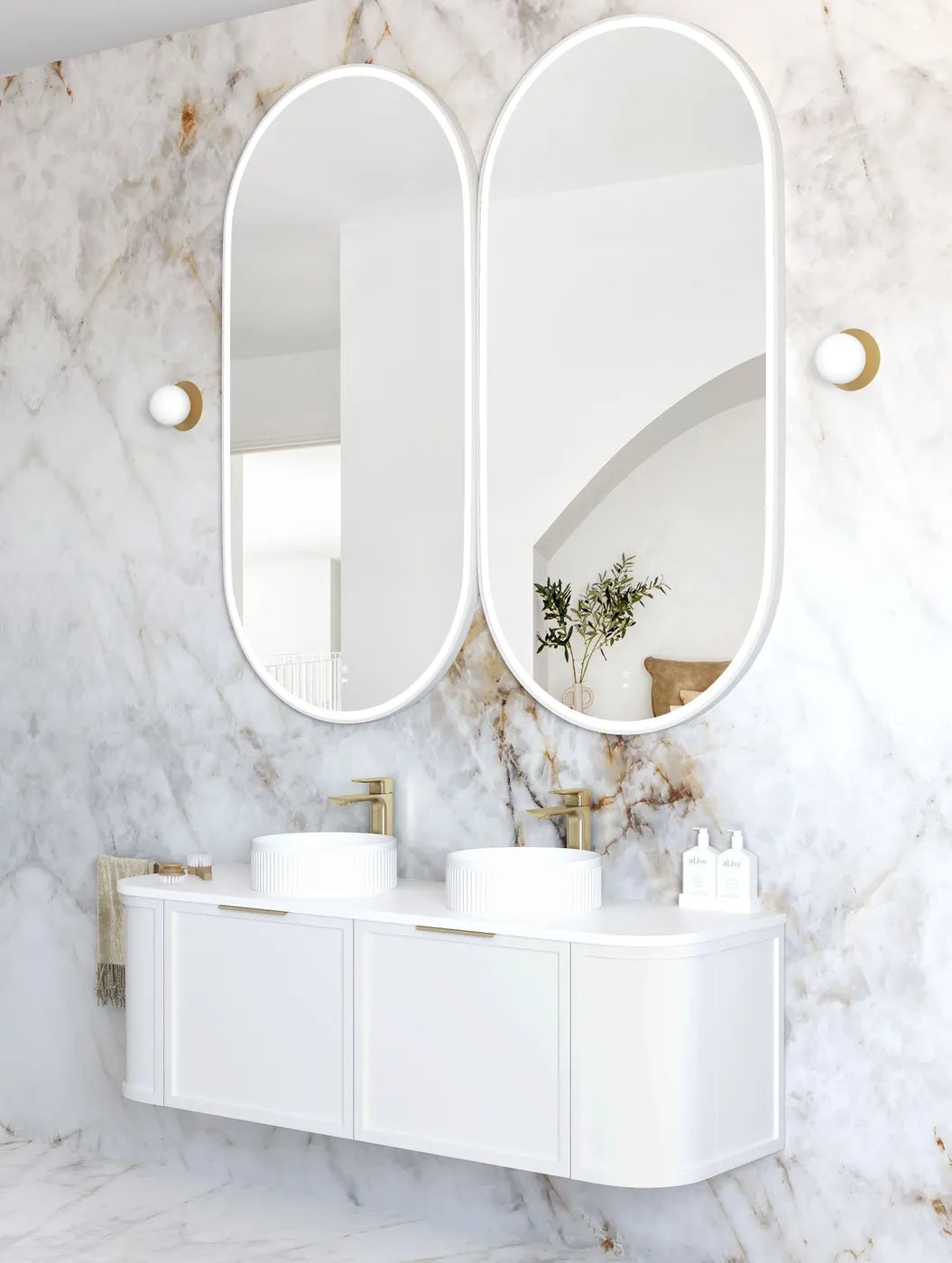 Otti LED Noosa Framed Mirror 1500 x 750mm