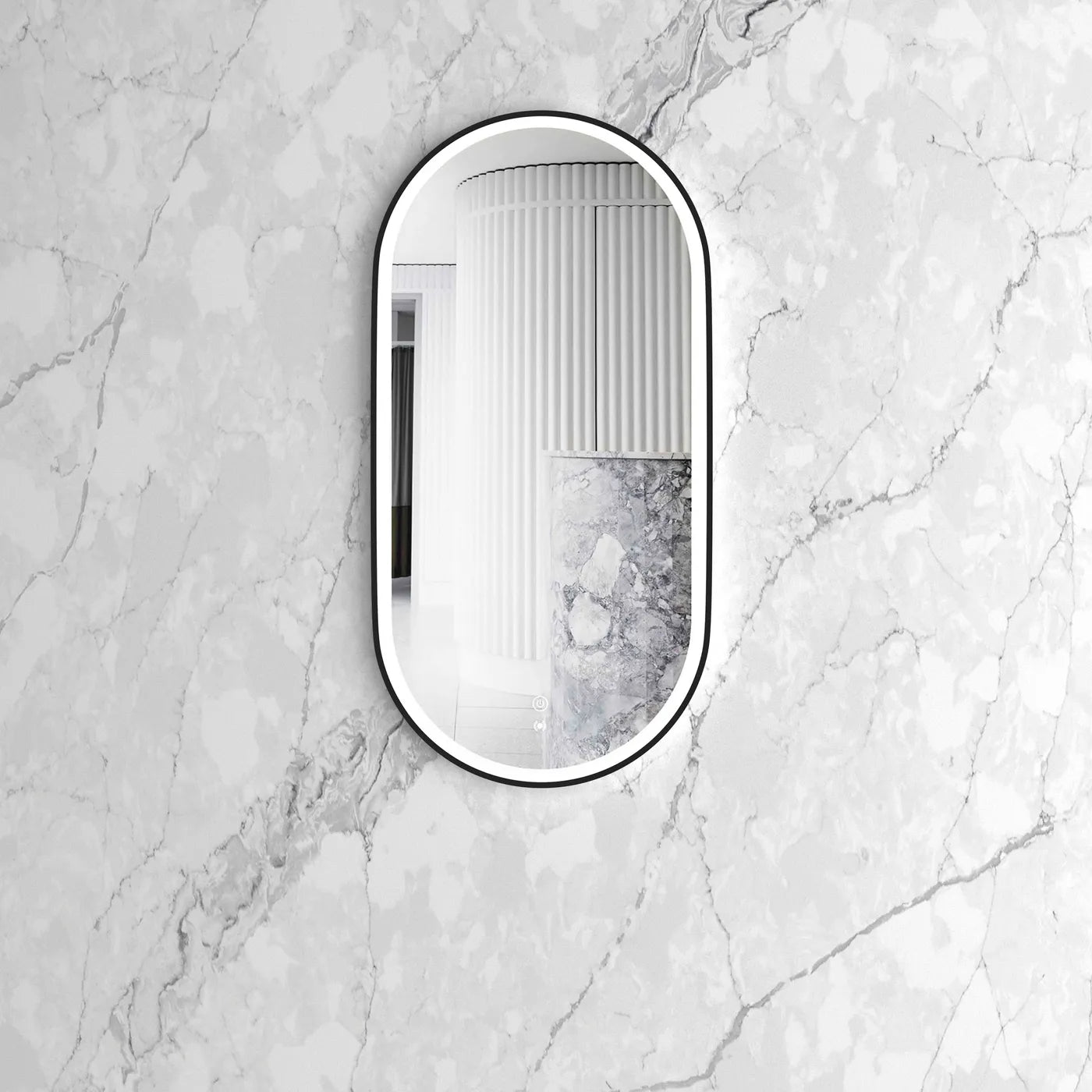 Otti LED Noosa Framed Mirror 450 x 900mm