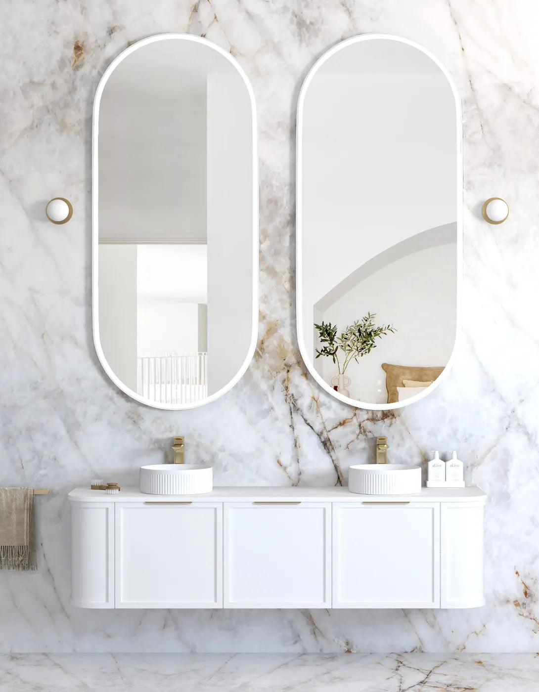 Otti LED Noosa Framed Mirror 1800 x 750mm