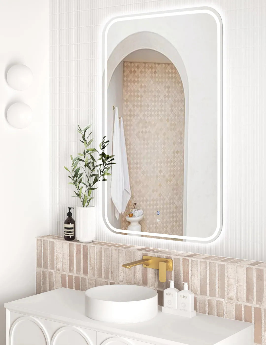 Otti LED Newport Frameless Mirror 1200 x 750mm