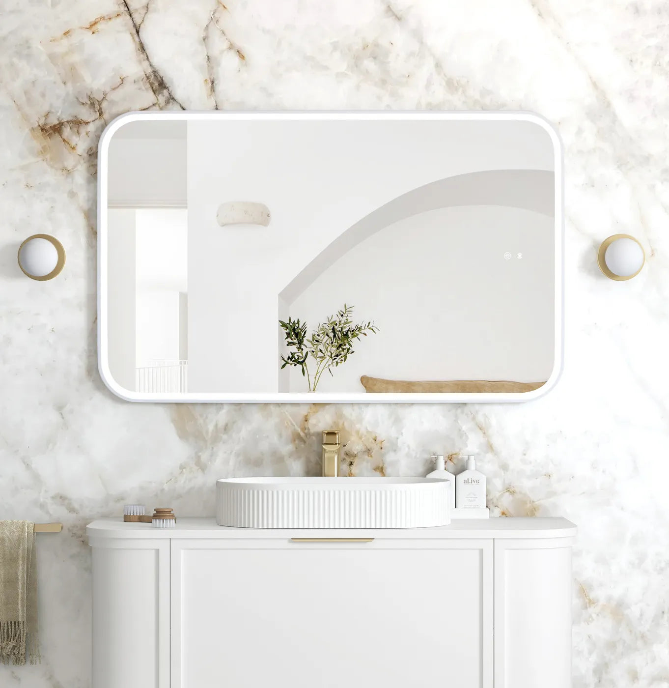 Otti LED Newport Framed Mirror 1200 x 750mm