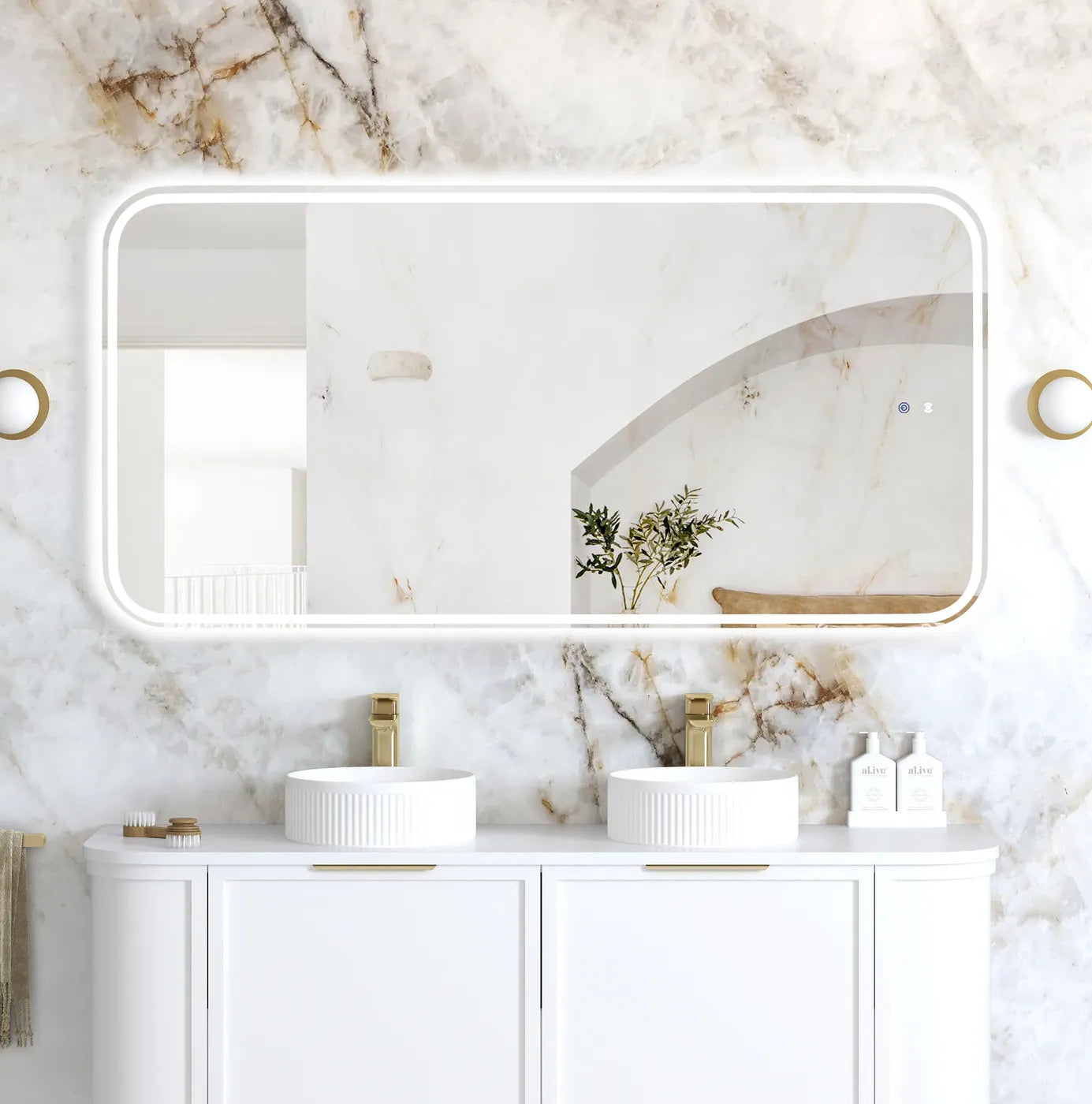 Otti LED Newport Frameless Mirror 1500 x 750mm