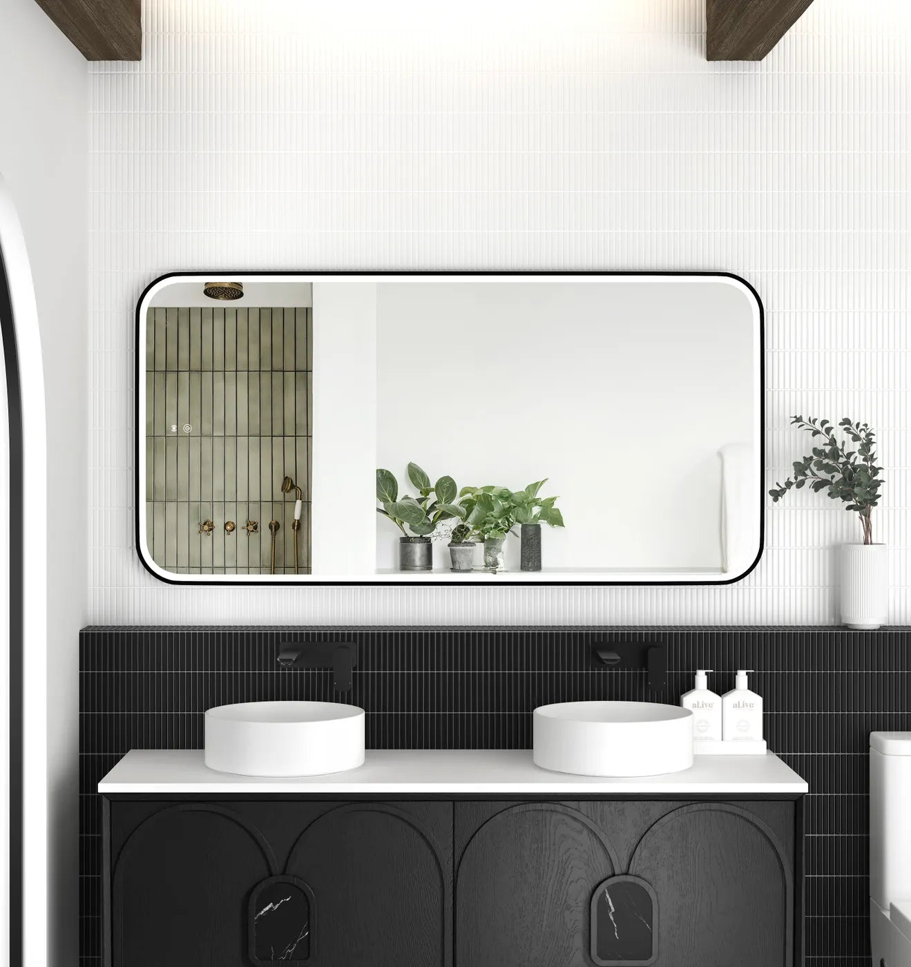 Otti LED Newport Framed Mirror 1500 x 750mm