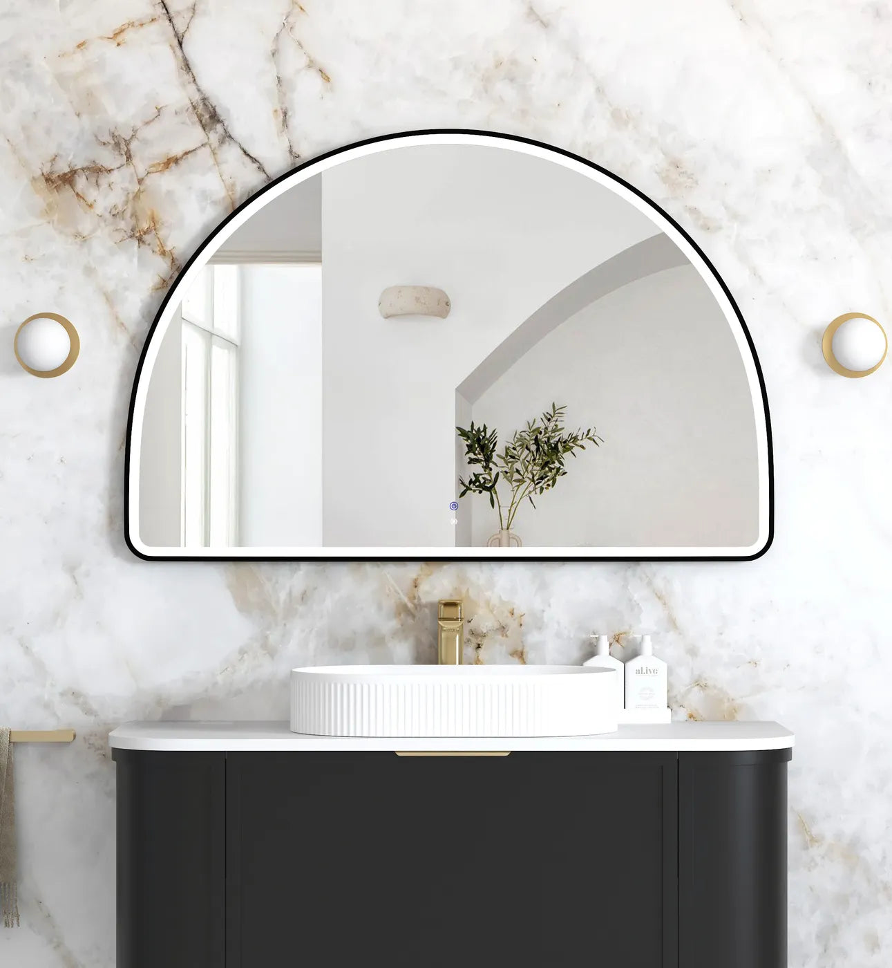Otti LED Moonlight Archie Framed Mirror 800 x 1200mm