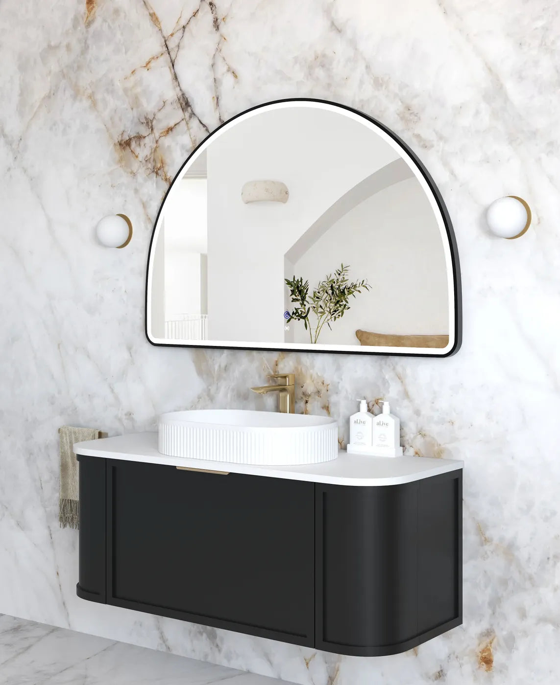 Otti LED Moonlight Archie Framed Mirror 800 x 1200mm