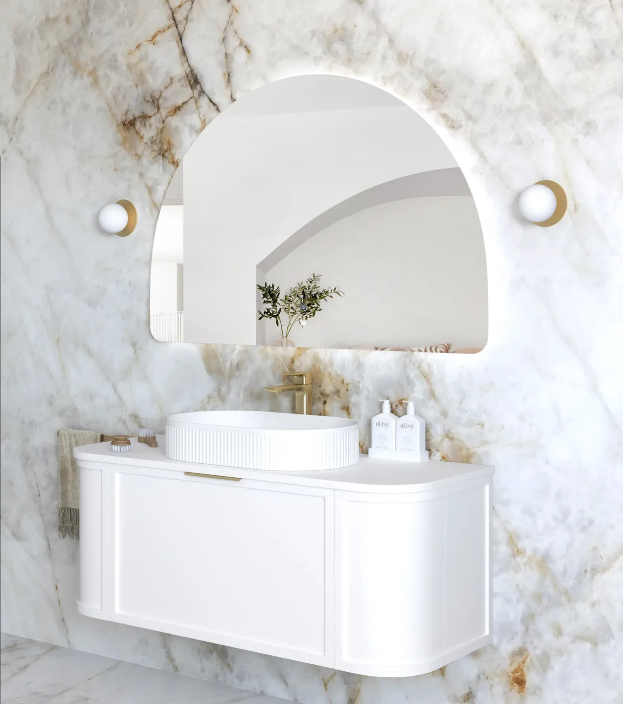 Otti LED Moonlight Archie Frameless Mirror 800 x 1200mm