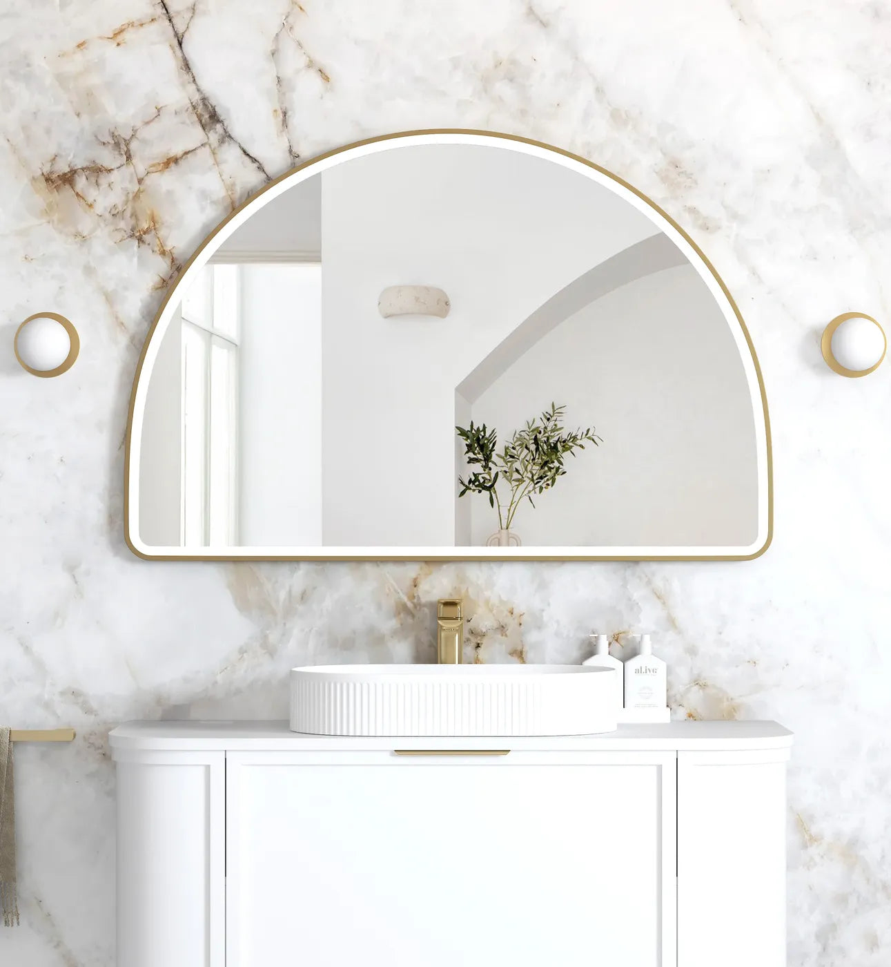 Otti LED Moonlight Archie Framed Mirror 800 x 1200mm