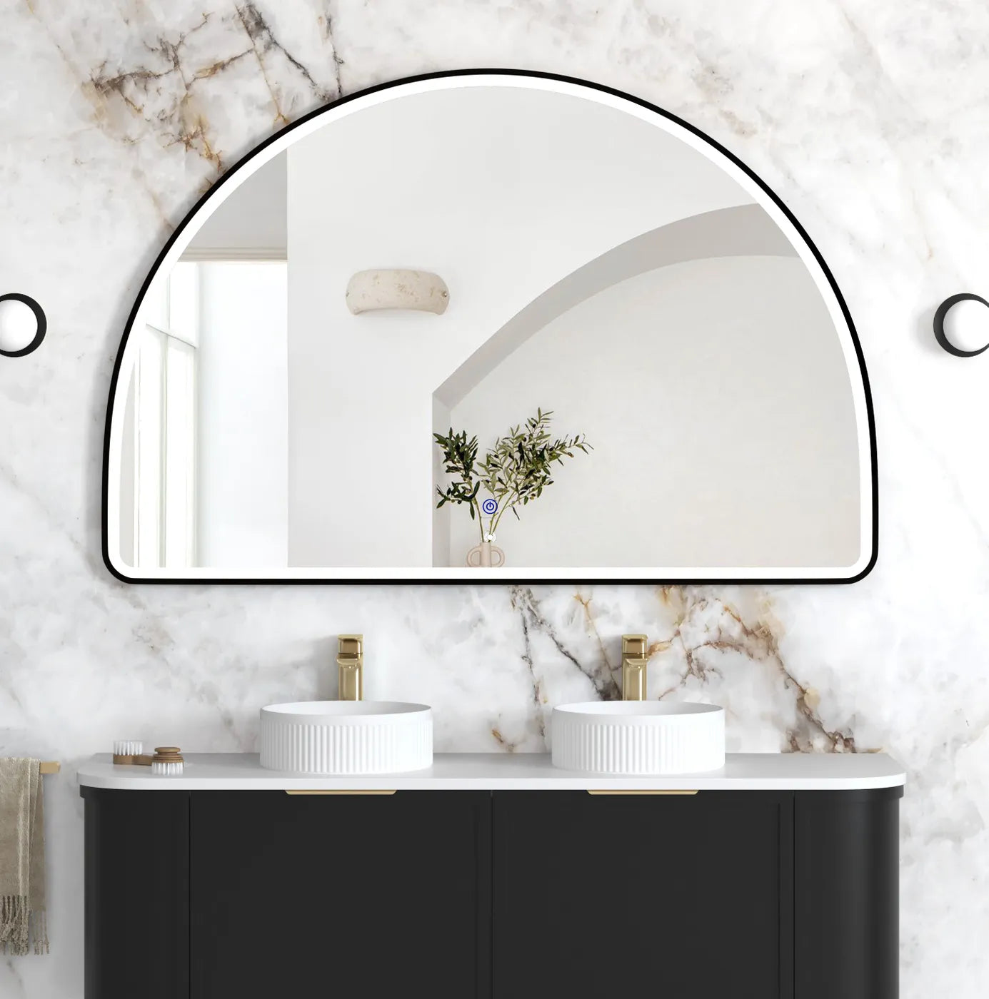 Otti LED Moonlight Archie Framed Mirror 1000 x 1500mm