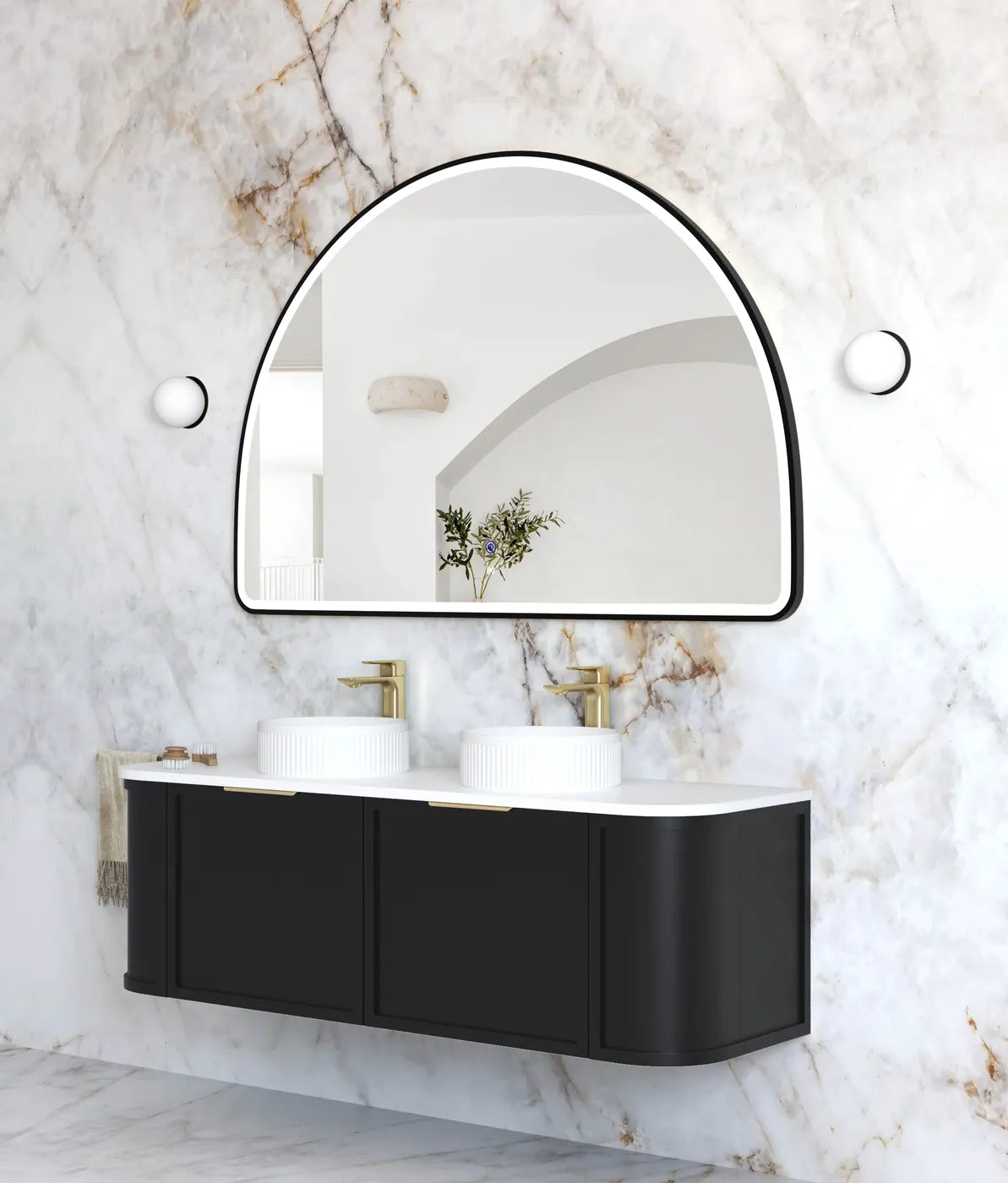 Otti LED Moonlight Archie Framed Mirror 1000 x 1500mm