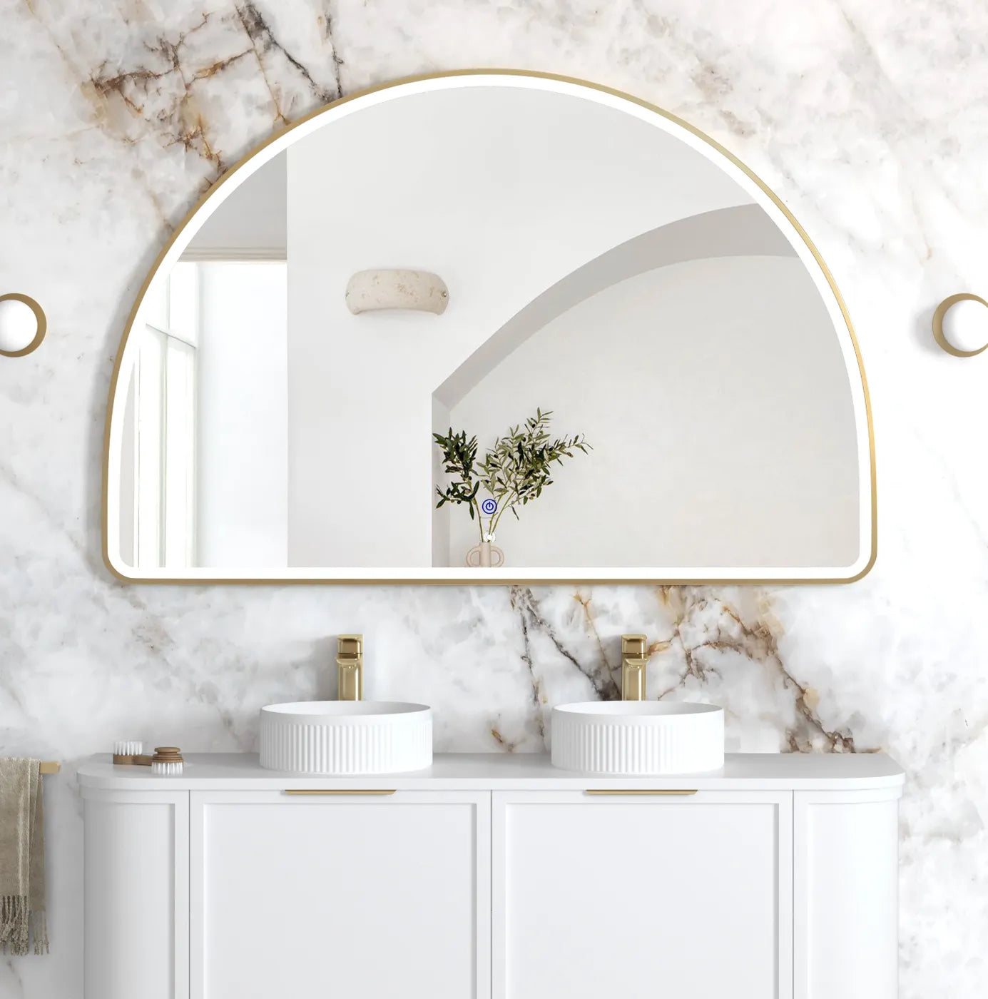Otti LED Moonlight Archie Framed Mirror 1000 x 1500mm