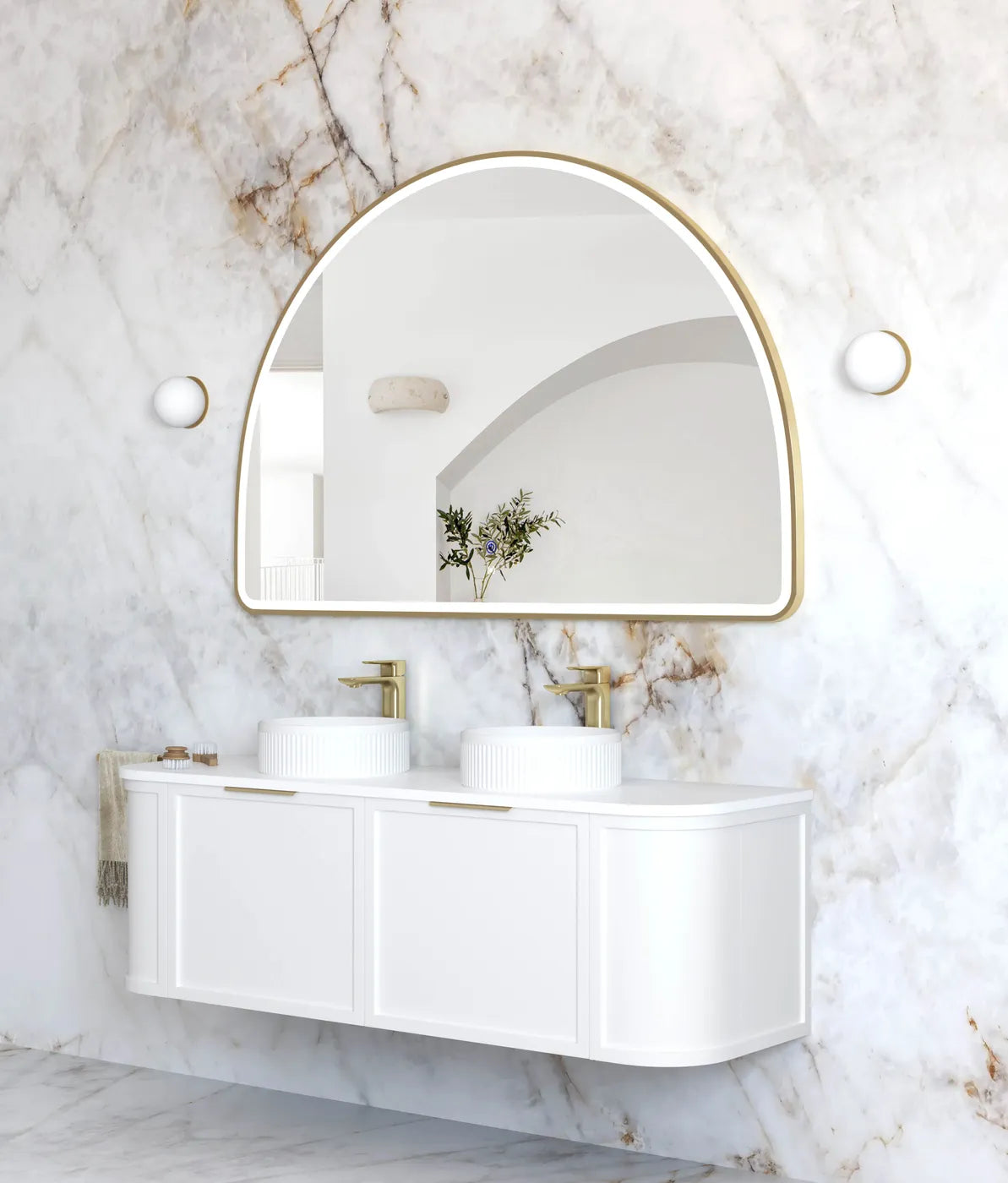 Otti LED Moonlight Archie Framed Mirror 1000 x 1500mm