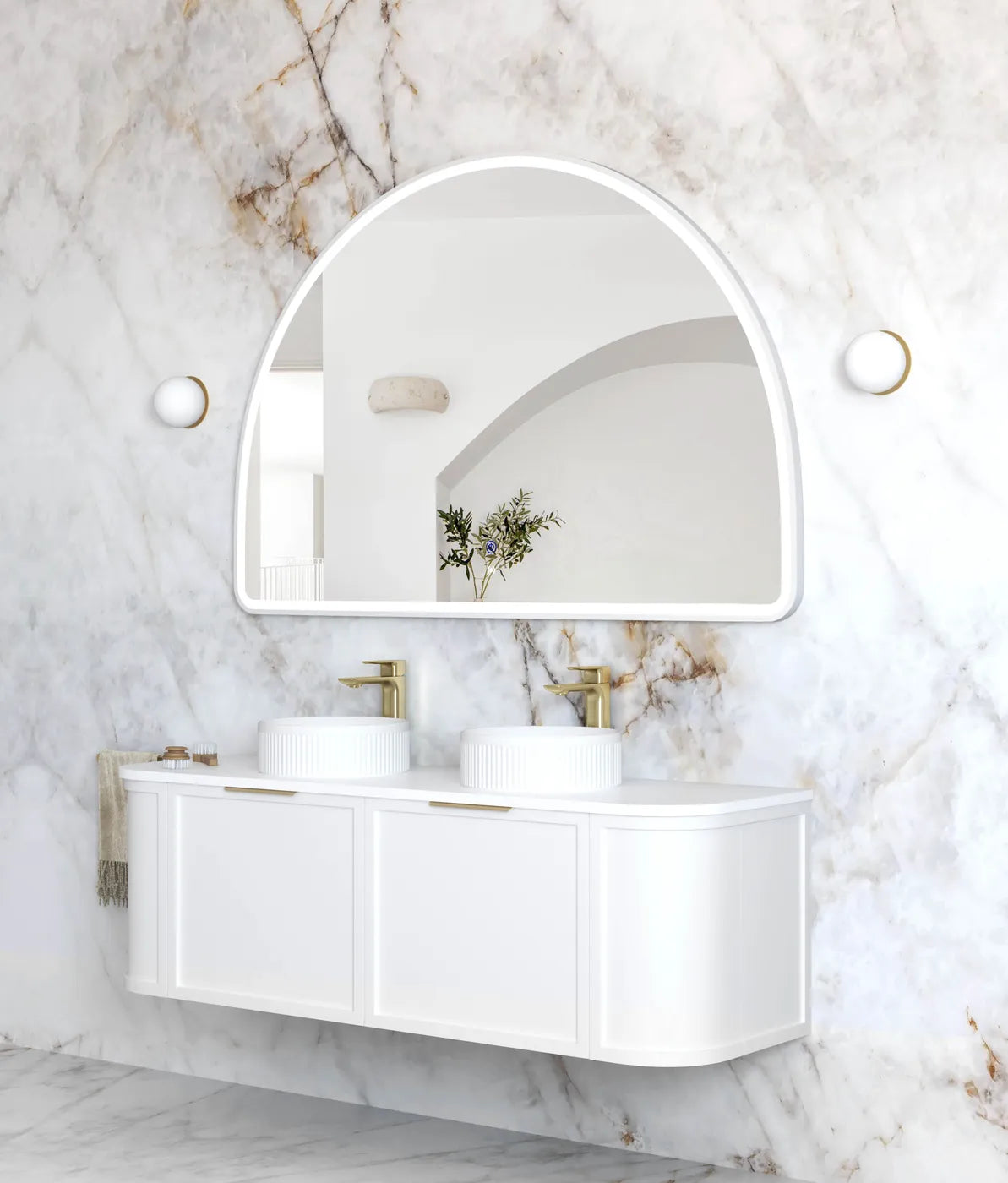 Otti LED Moonlight Archie Framed Mirror 1000 x 1500mm