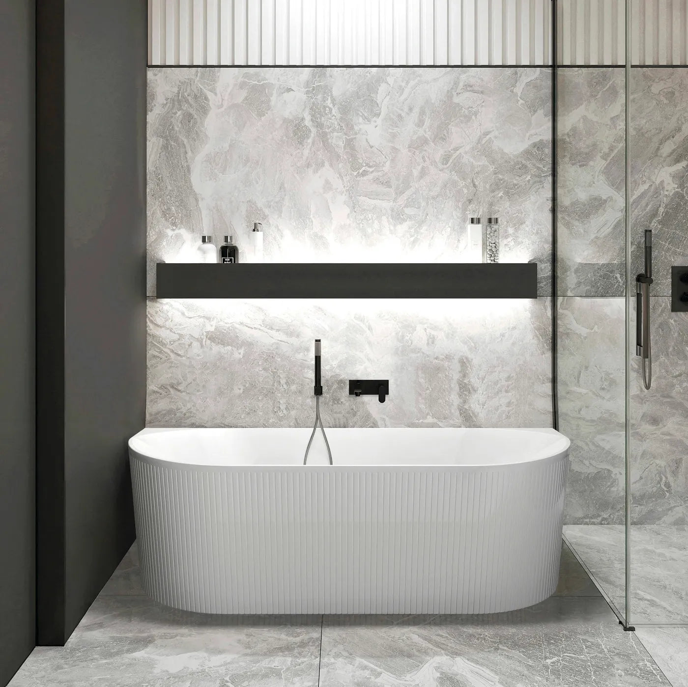 Attica Noosa 1500 Back to Wall Bath