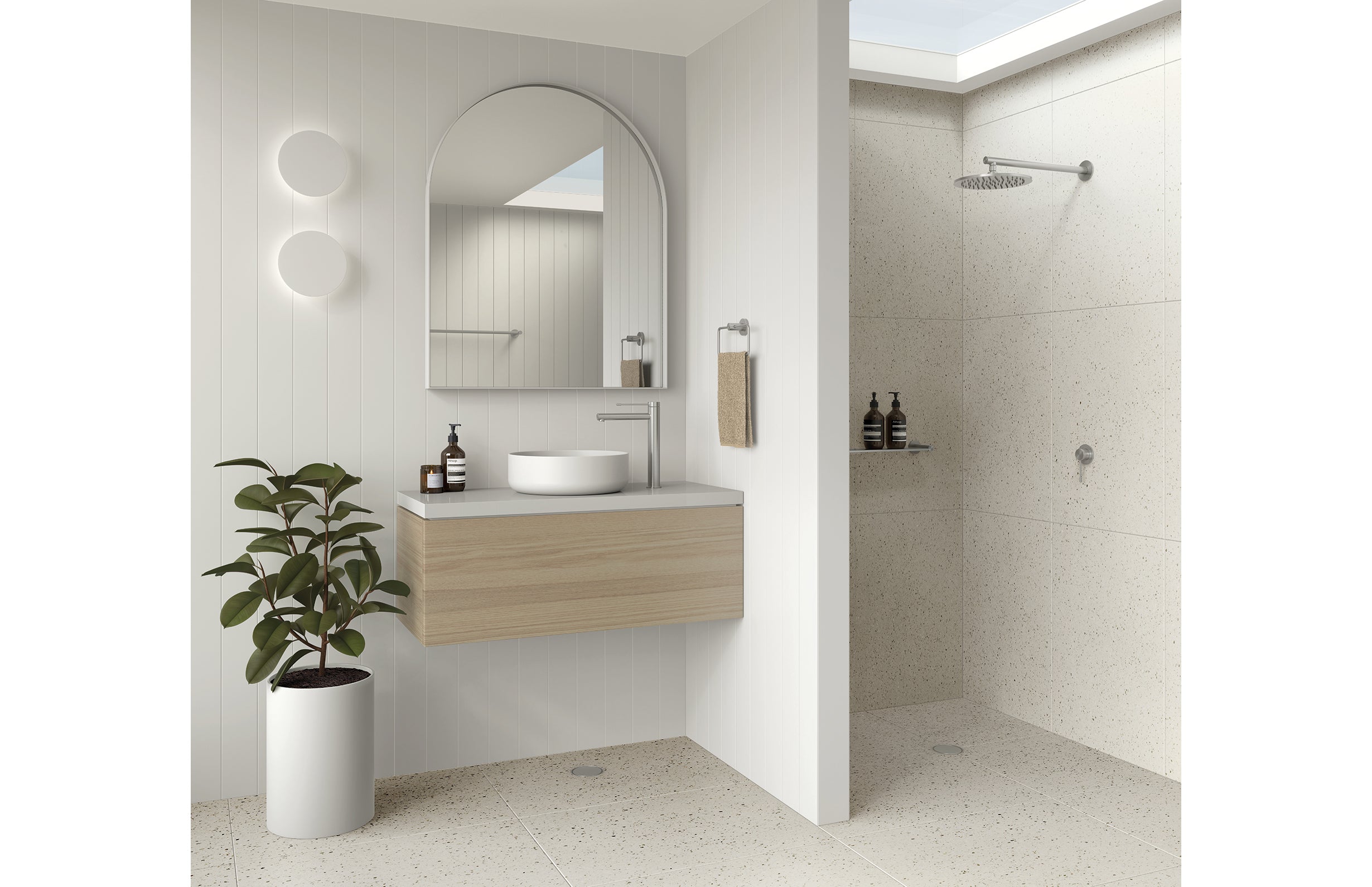 Phoenix Vivid Slimline SS316 Shower Arm & Rose 316-5200-51