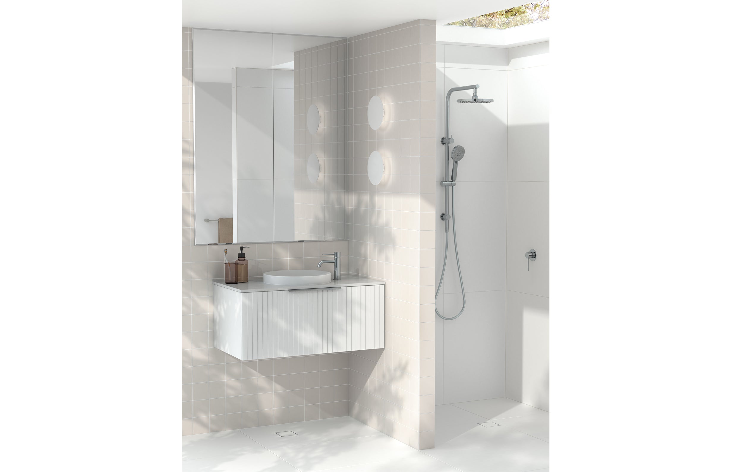 Phoenix Vivid Slimline Basin Mixer Curved Outlet VS7701