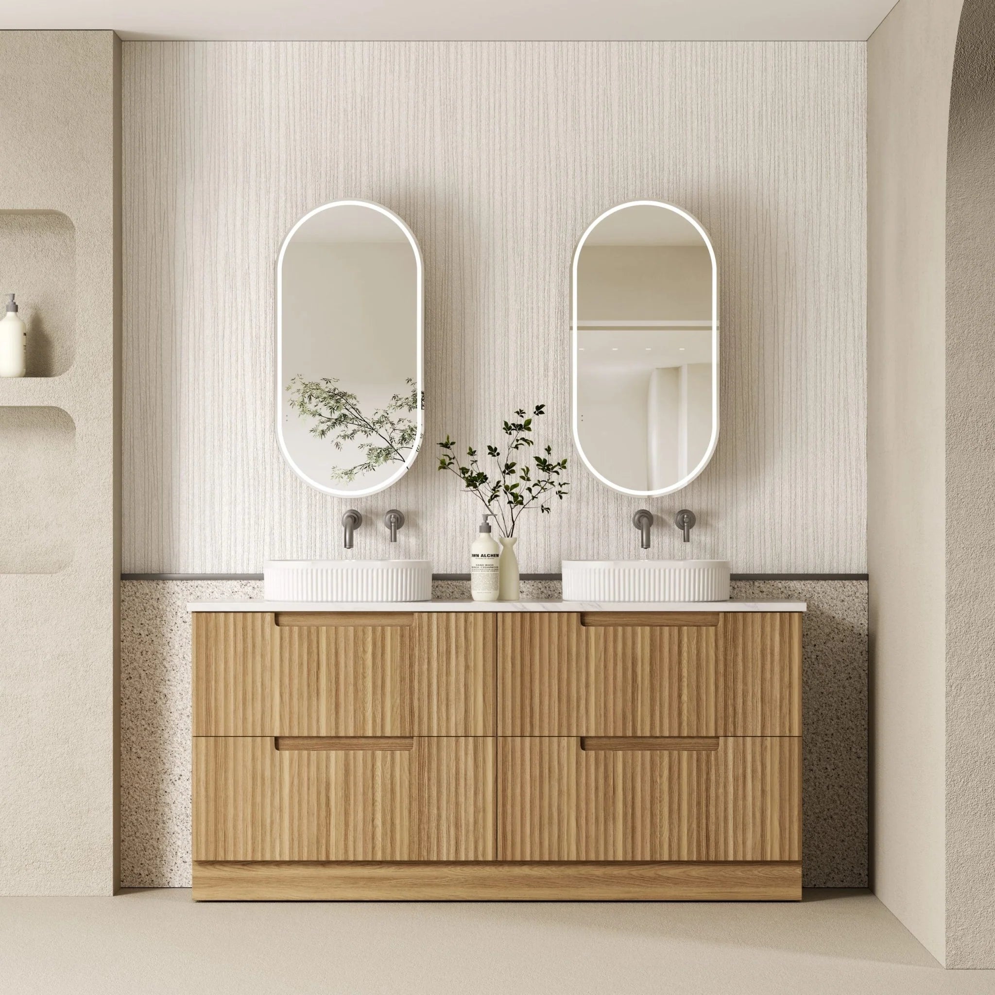 Aulic Lovina 1500mm Floor Standing Vanity Double Bowl