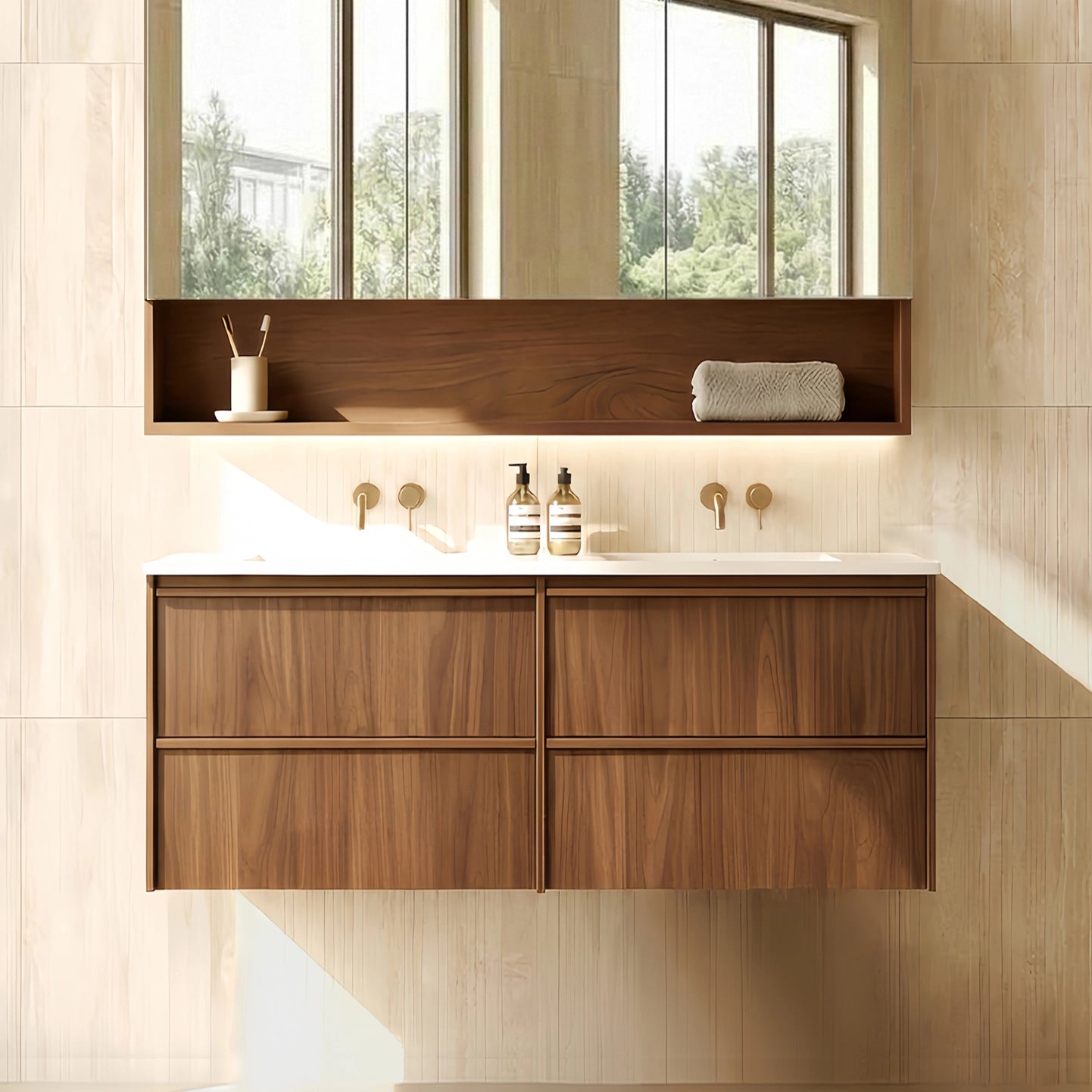 Lukka Ridgewood Modern All-Drawer 1200mm Wall Hung Vanity Cabinet