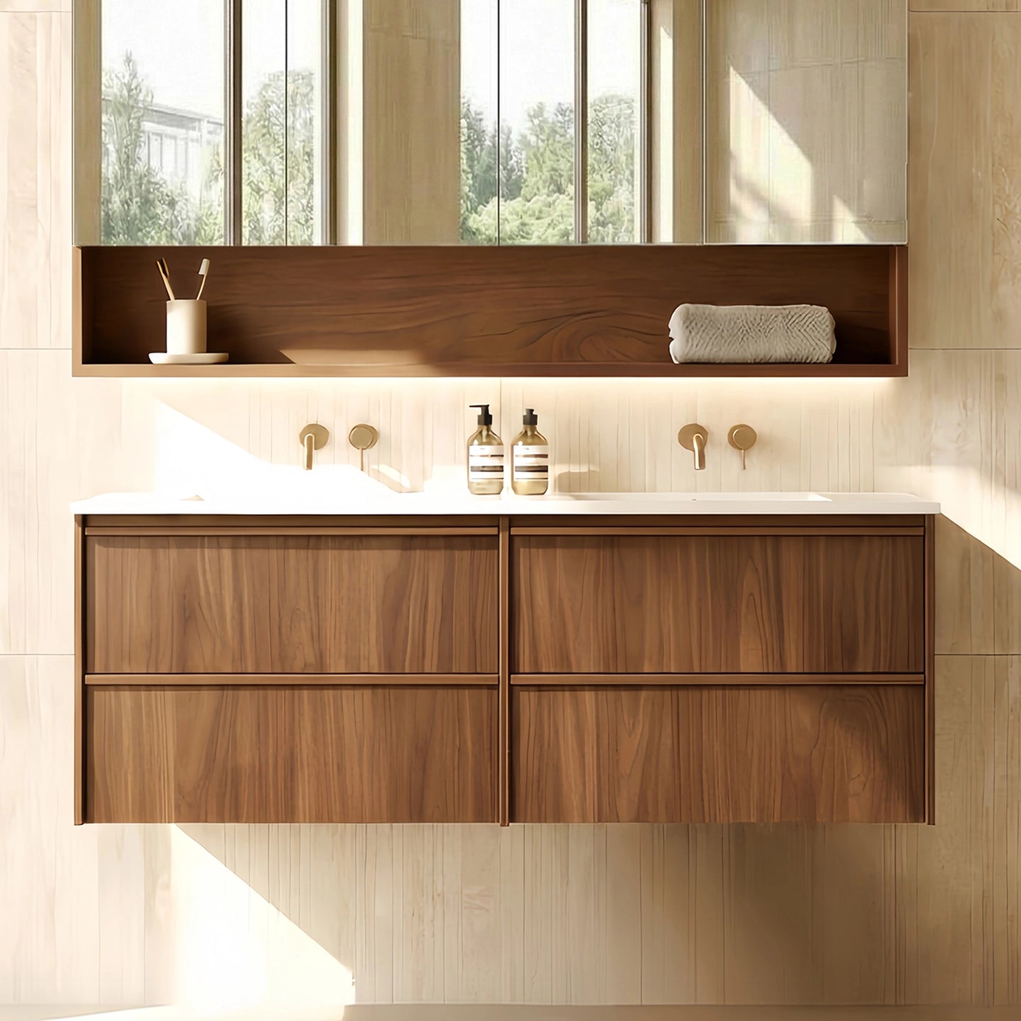 Lukka Ridgewood Modern All-Drawer 1500mm Wall Hung Vanity Cabinet