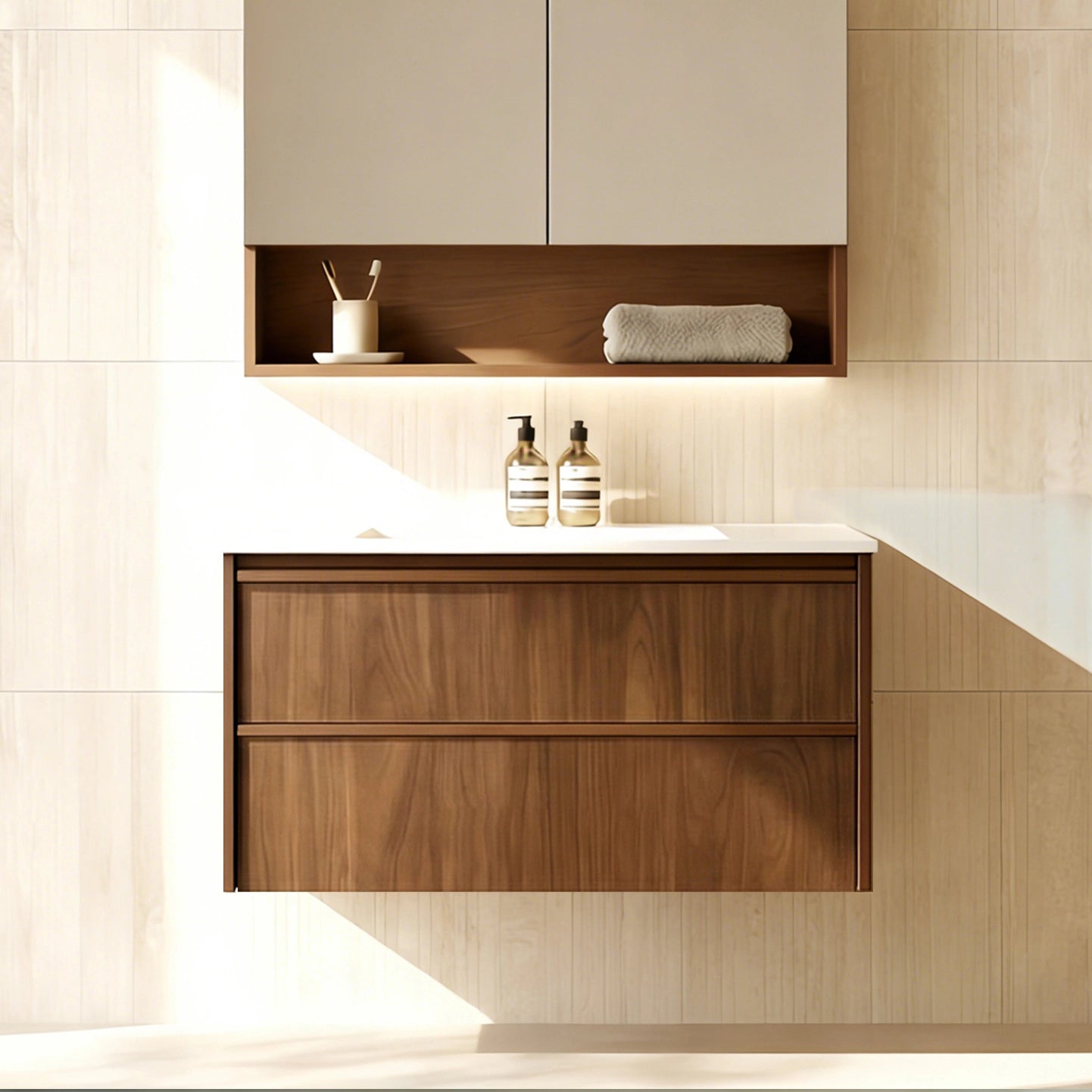 Lukka Ridgewood Modern All-Drawer 900mm Wall Hung Vanity Cabinet