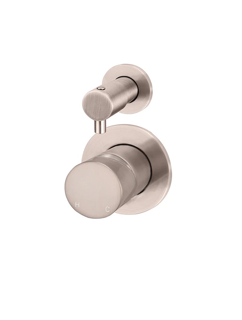 Meir Round Wall Diverter Mixer Pinless Handle Trim Kit MW07TSPN