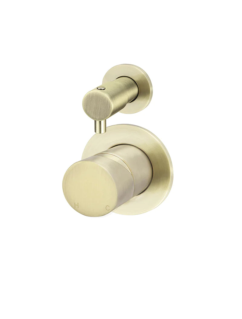 Meir Round Wall Diverter Mixer Pinless Handle Trim Kit MW07TSPN