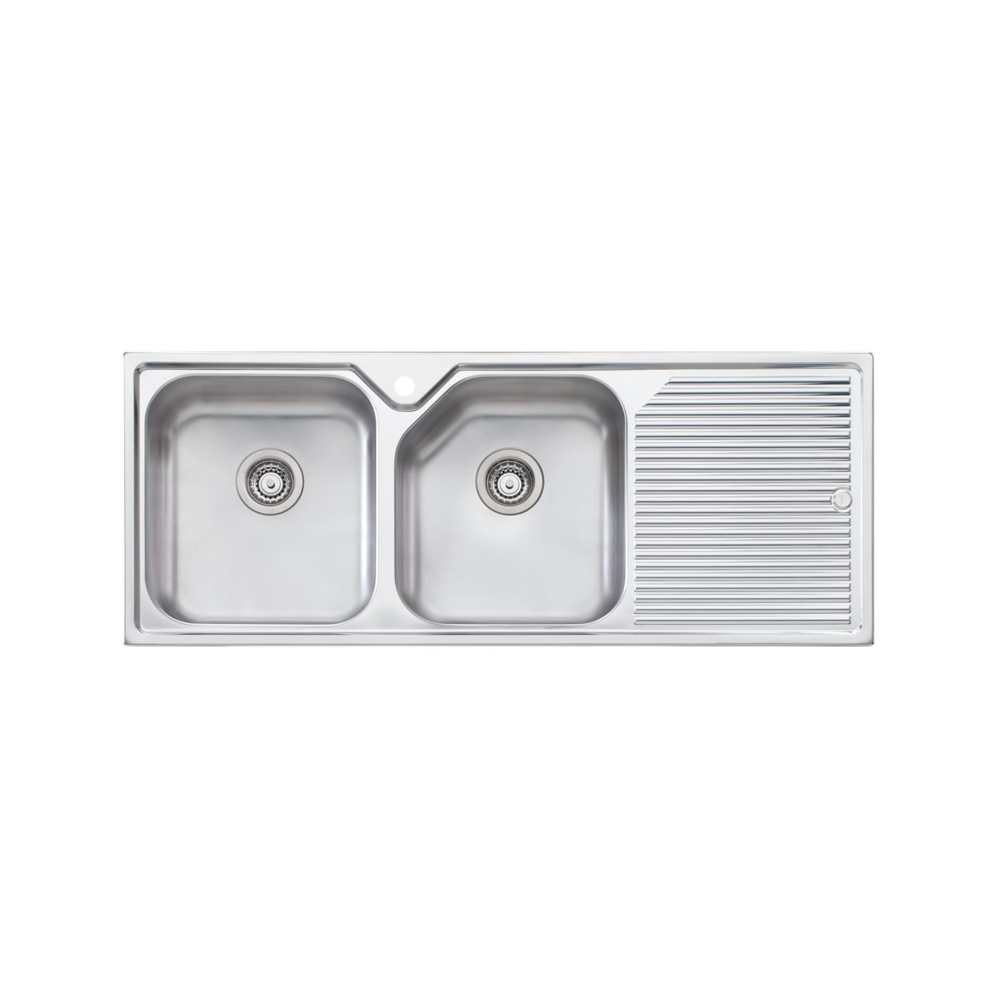 Oliveri Nu-Petite Double Left Hand Bowl Sink with Drainer NP671