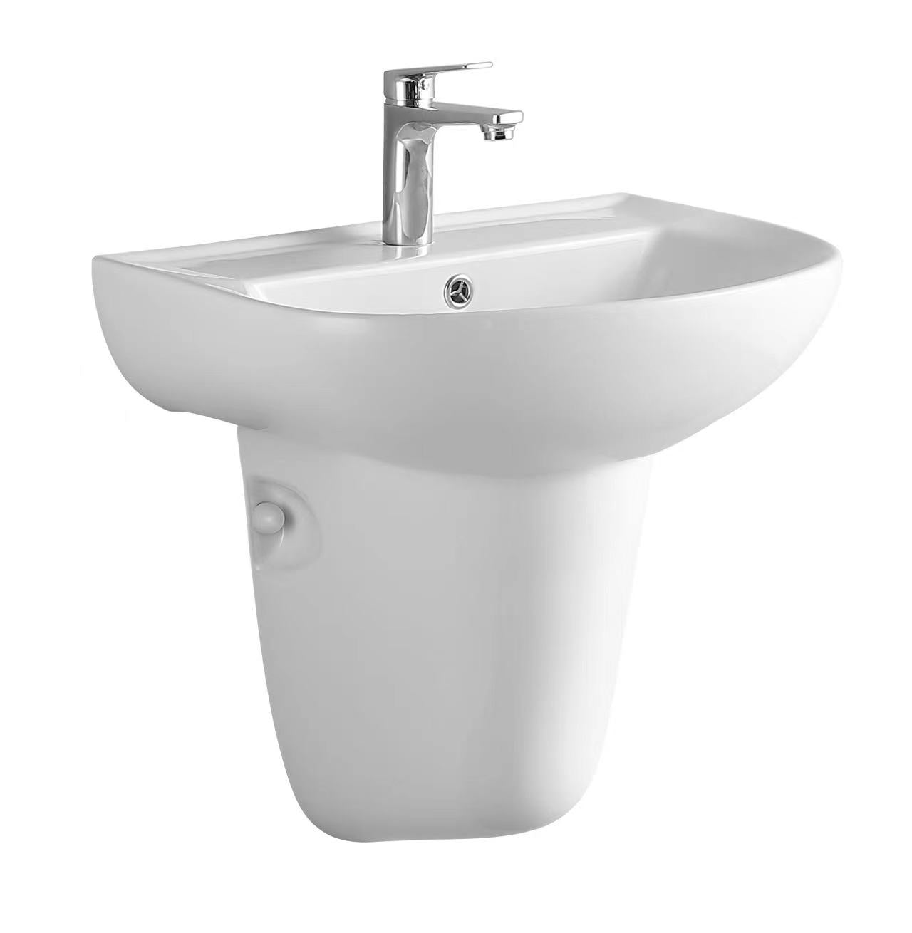 550mm Ceramic Wall Basin & Shroud