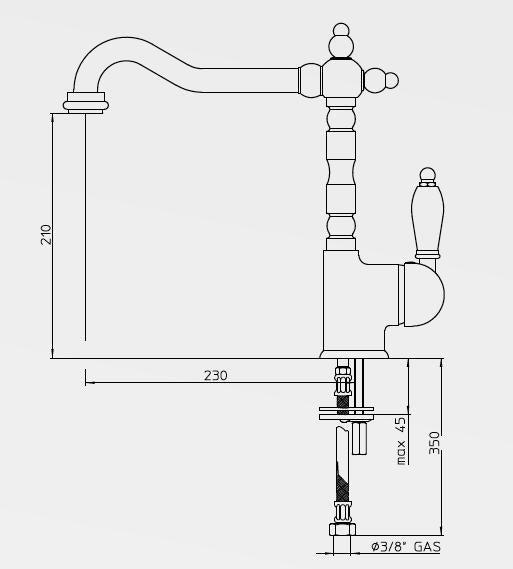 Turner Hastings Clasicó Sink Mixer Brushed Nickel 18113BN4