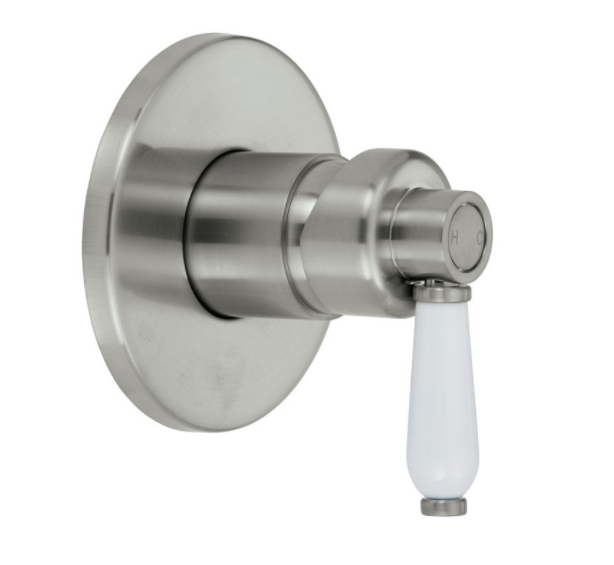 Fienza Eleanor Shower/Bath Mixer Brushed Nickel/Ceramic Handle 202101BN