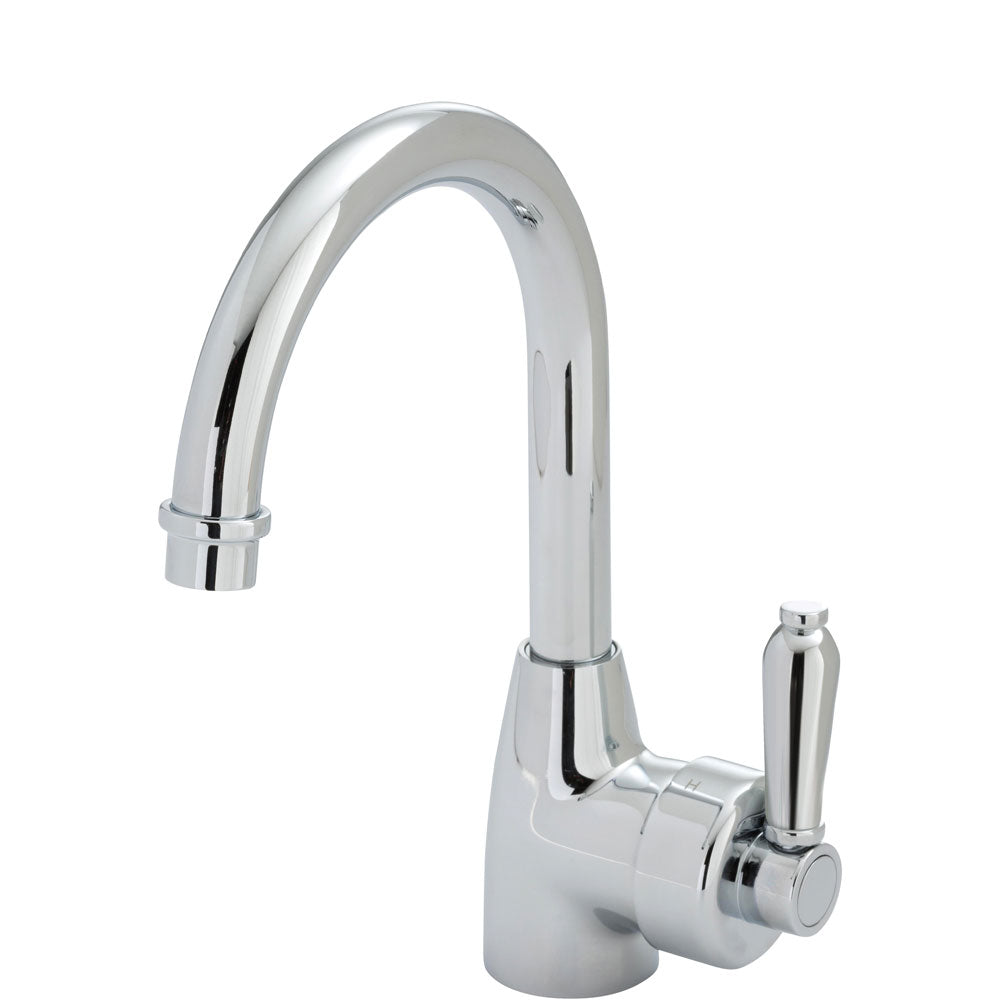 Fienza Eleanor Gooseneck Basin Mixer Chrome 202104CC