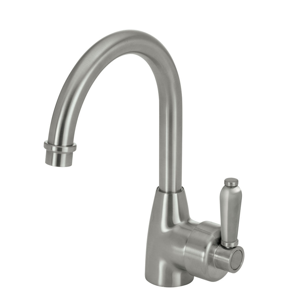 Fienza Eleanor Gooseneck Basin Mixer Brushed Nickel 202104NN