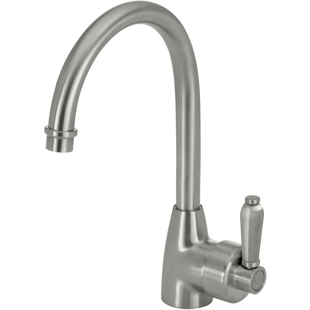 Fienza Eleanor Gooseneck Sink Mixer Brushed Nickel 202109NN