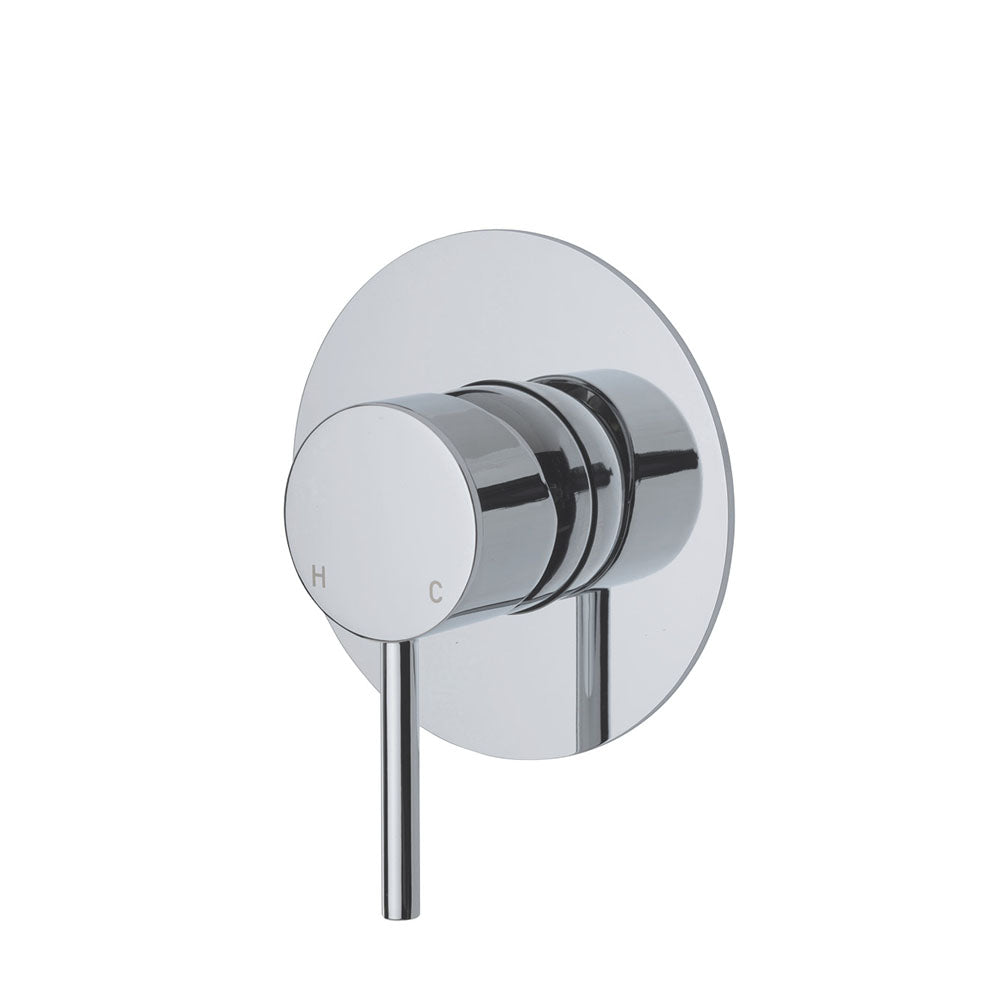 Fienza Kaya Shower/Bath Mixer Chrome, Large Plate 228101-3