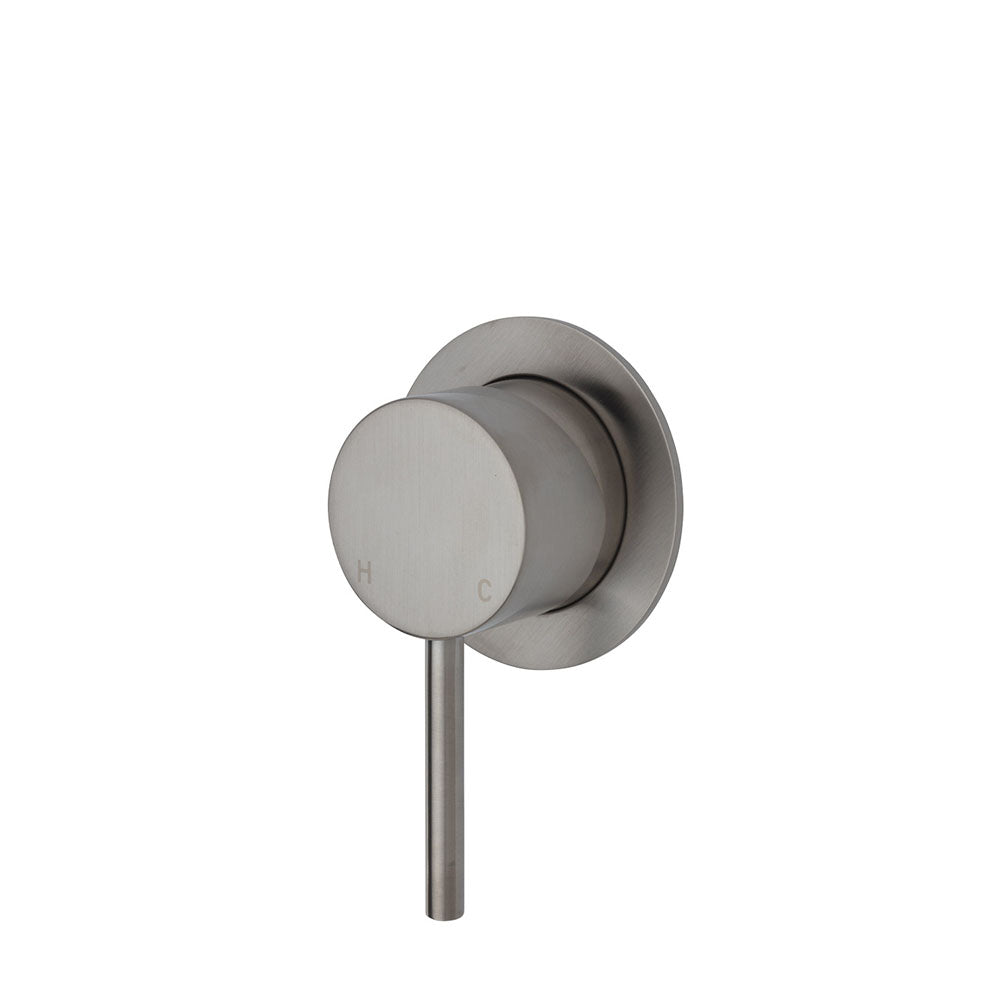 Fienza Kaya Shower/Bath Mixer Brushed Nickel, Small Plate 228101BN