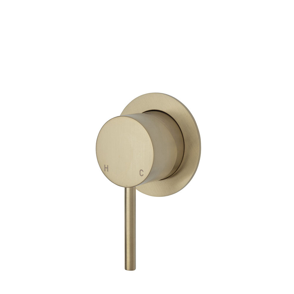 Fienza Kaya Shower/Bath Mixer Urban Brass, Small Plate 228101UB