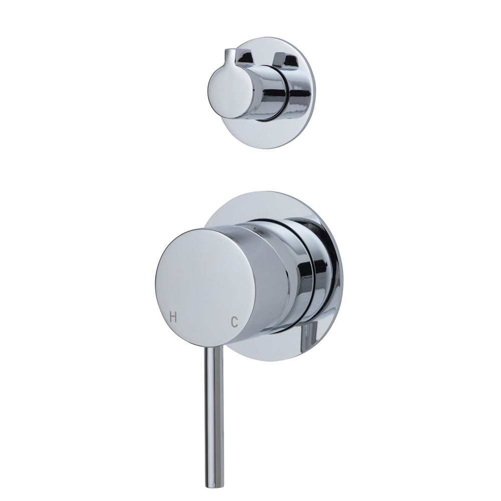 Fienza Kaya Shower/Bath Diverter Mixer Chrome (Separate Plates) 228102-4