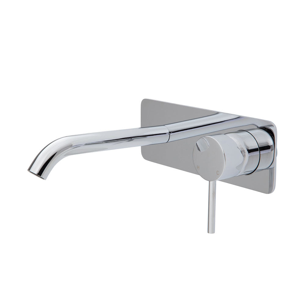 Fienza Kaya Wall Basin/Bath Mixer Chrome, 160mm Outlet 228106