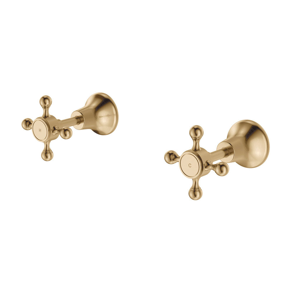 Fienza Lillian Wall Top Assemblies Urban Brass 336104UB