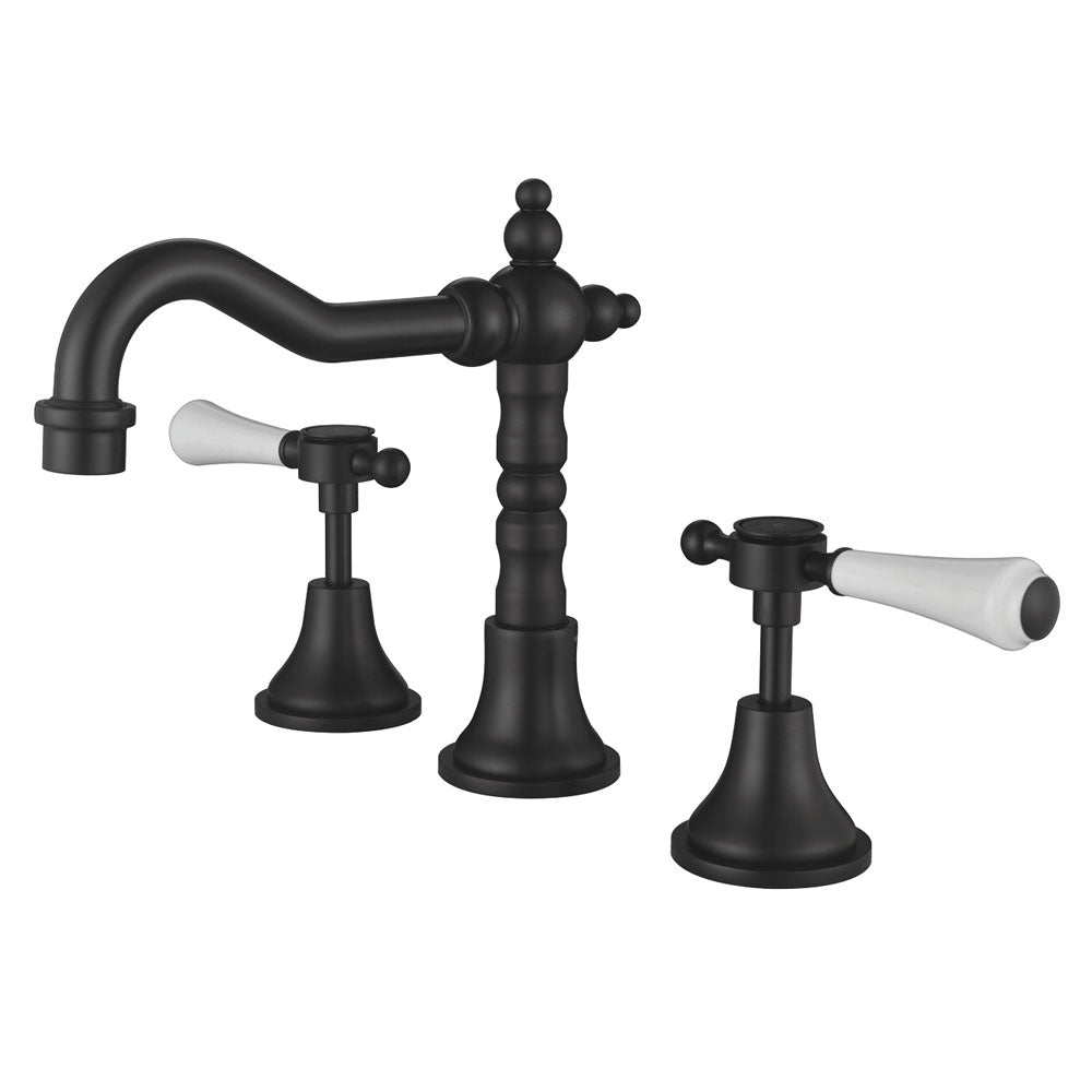 Fienza Lillian Lever Basin Set Matte Black 339101BK