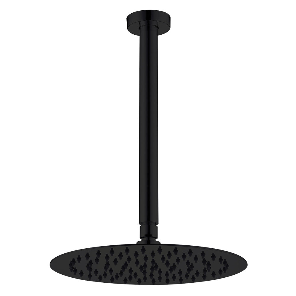 Fienza Kaya Ceiling Shower Set Matte Black 411125B-C