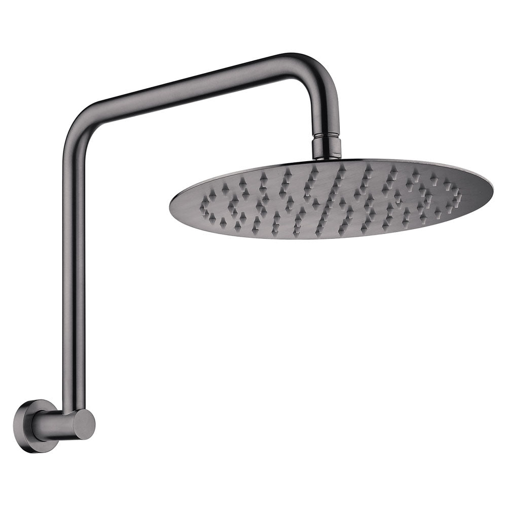 Fienza Kaya Gooseneck Shower Set Gun Metal 411125GM-A