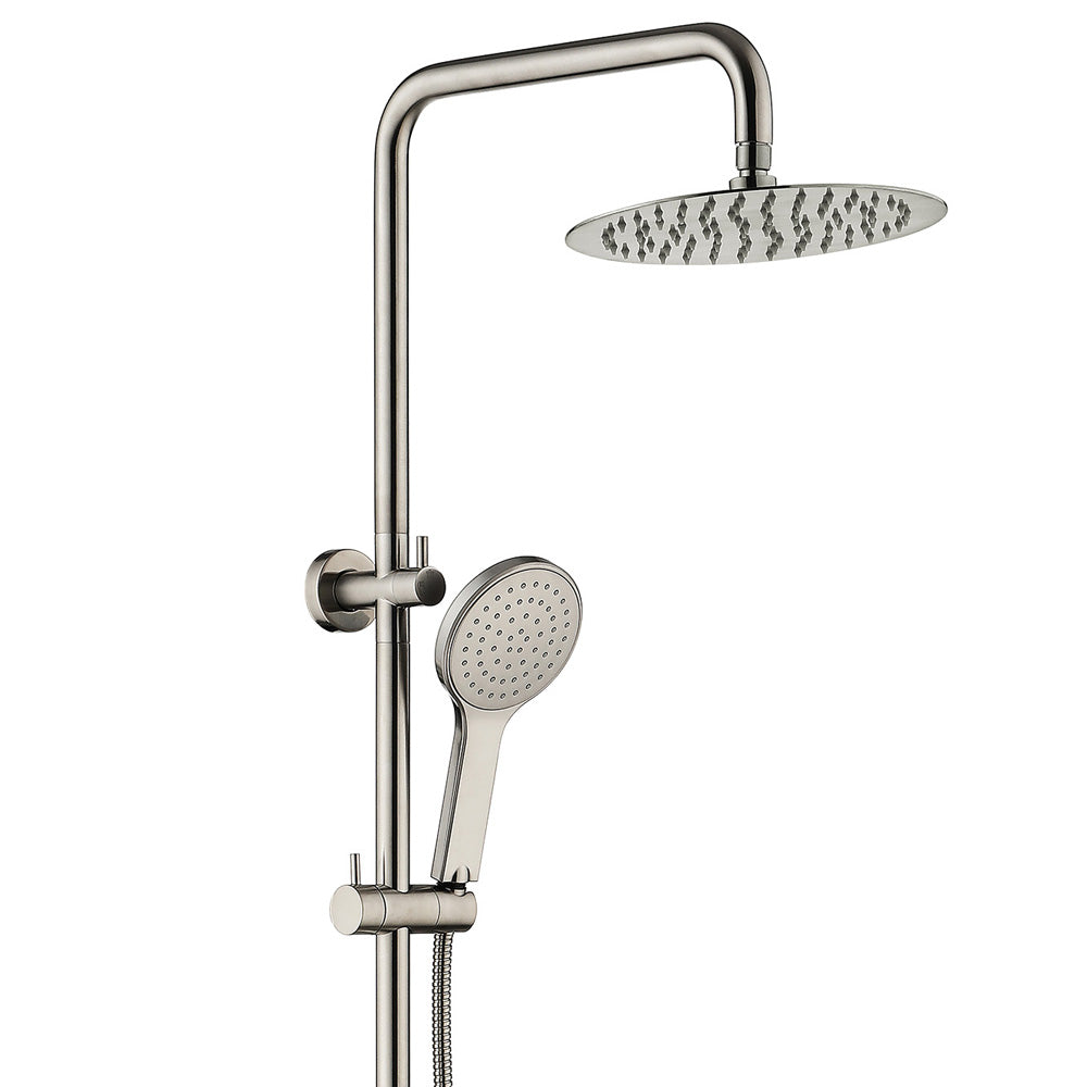 Fienza Kaya Twin Shower Brushed Nickel 455109BN