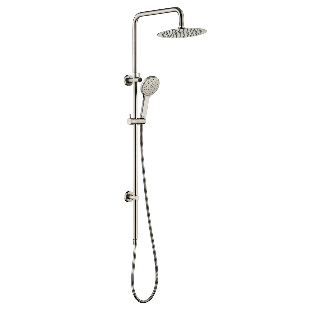 Fienza Kaya Twin Shower Brushed Nickel 455109BN