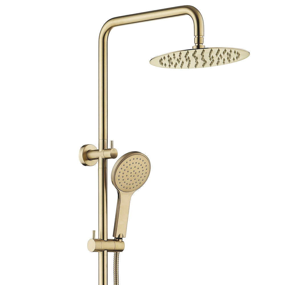 Fienza Kaya Twin Shower Urban Brass 455109UB